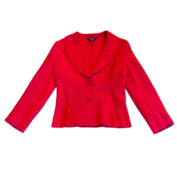 Stills Amsterdam hot pink felted wool structured cardigan sweate… - Picture 1 of 13